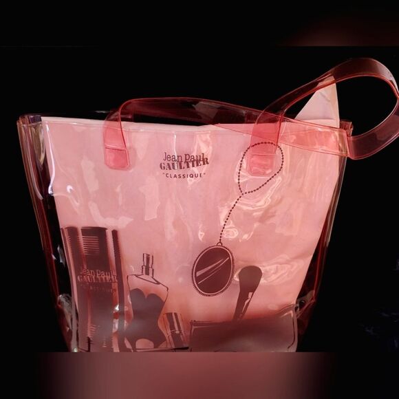Jean Paul Gaultier Transparent Pink  Tote Bag - Picture 1 of 12